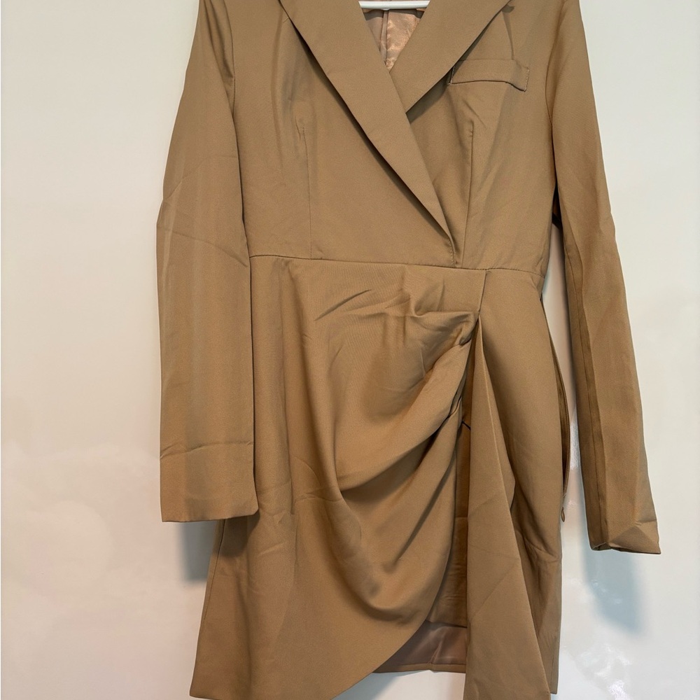 Elegant Tan Women's Dress